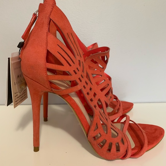 Zara Coral Heels - Picture 2 of 3